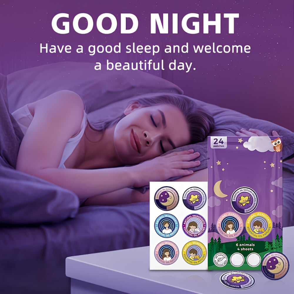 24 patchs de nuit au magnésium, parfum aux herbes, adaptés à tous les âges, faciles à utiliser