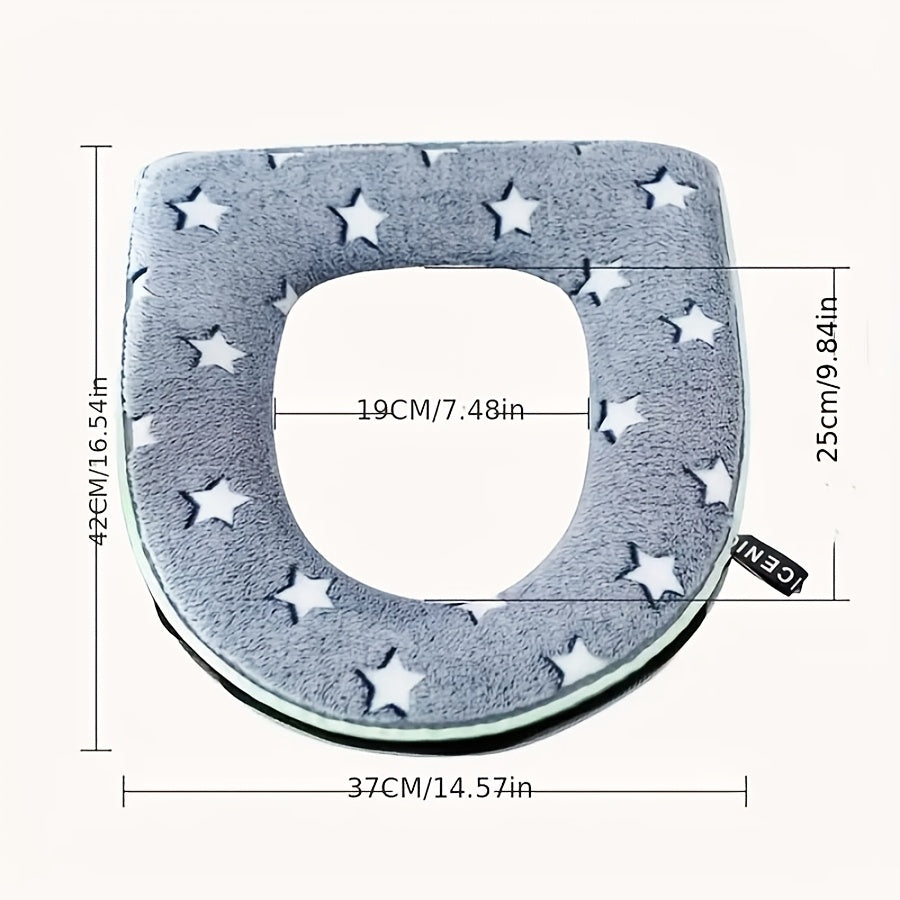 Coussin de siège de toilette phosphorescent avec fermeture éclair