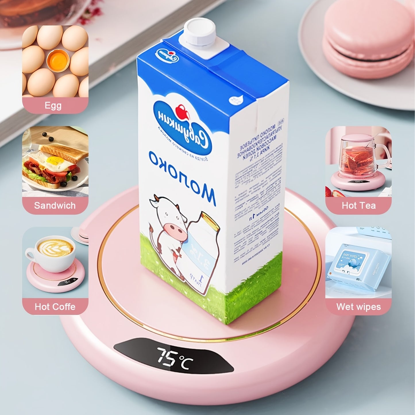 Chauffe-tasse et chauffe-boissons électrique intelligent alimenté par USB