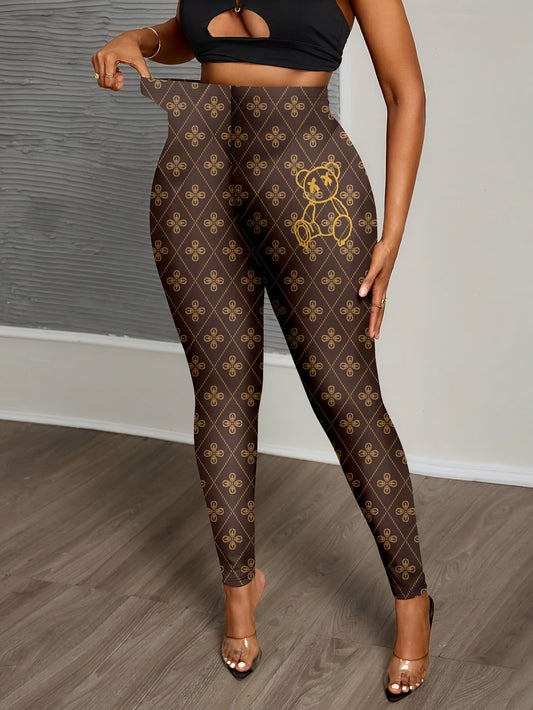 Leggings skinny élégants imprimés pour femme - Topdecheztop.fr