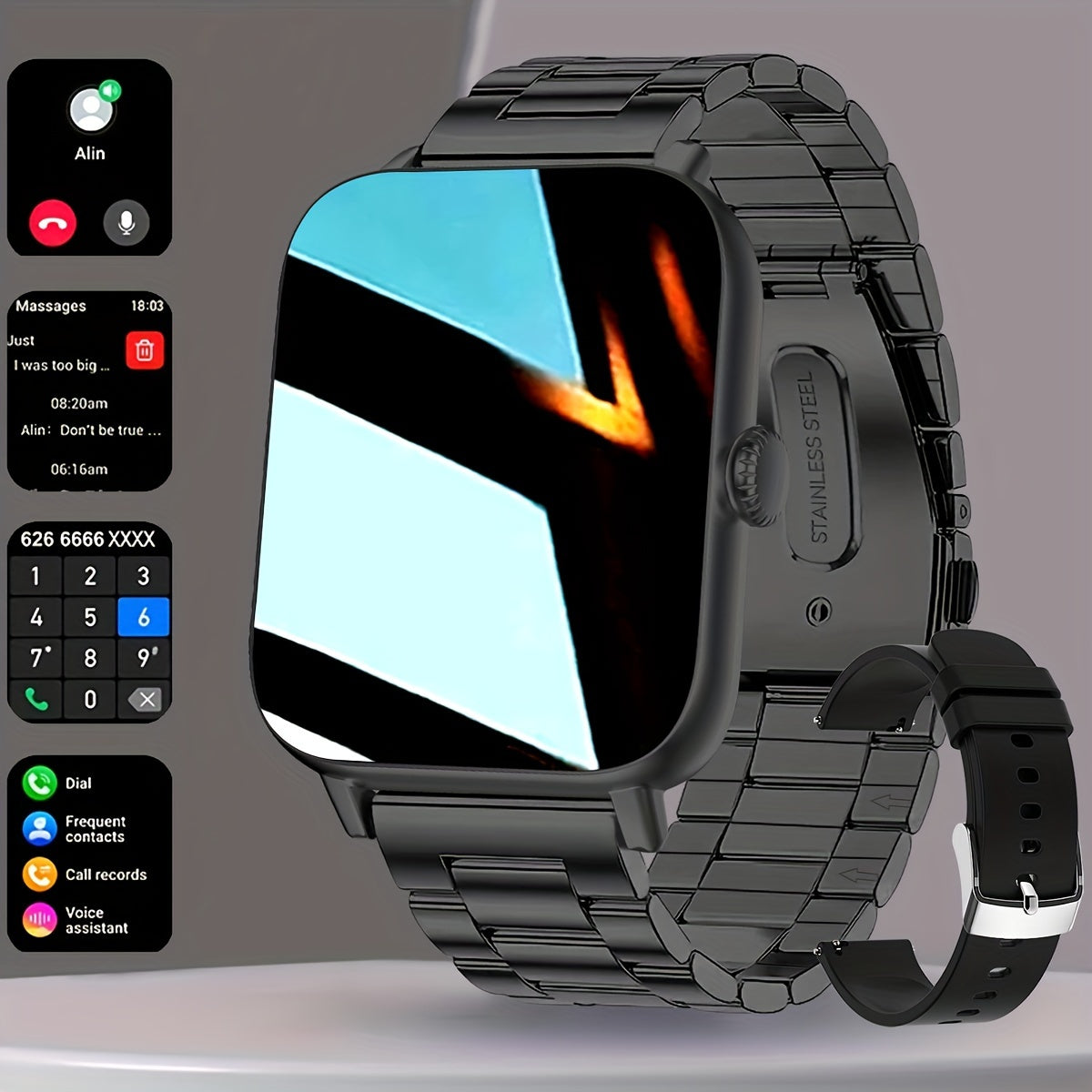 Montre Connectée 1,83” – Appels, Style &  Liberté ⌚🔥