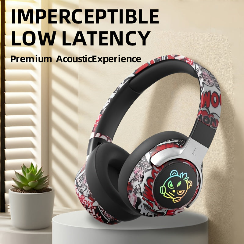 Casque audio circum-aural style graffiti