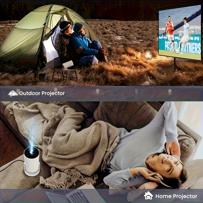 Mini projecteur Full HD 1080p, projecteur de cinéma intégré