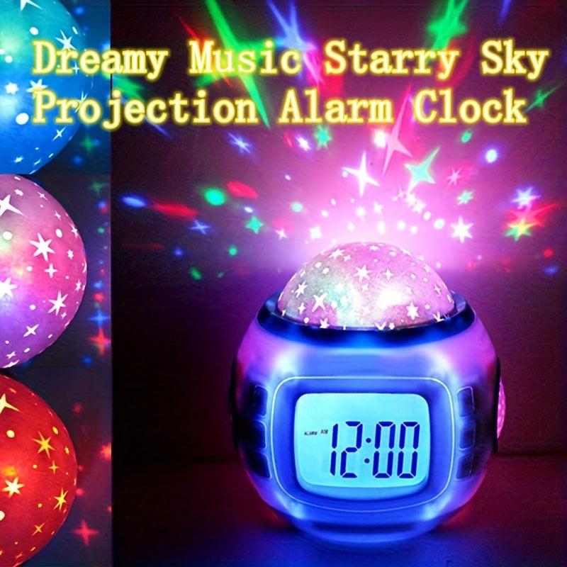 Réveil projecteur de ciel étoilé transformant votre espace en dôme céleste captivant