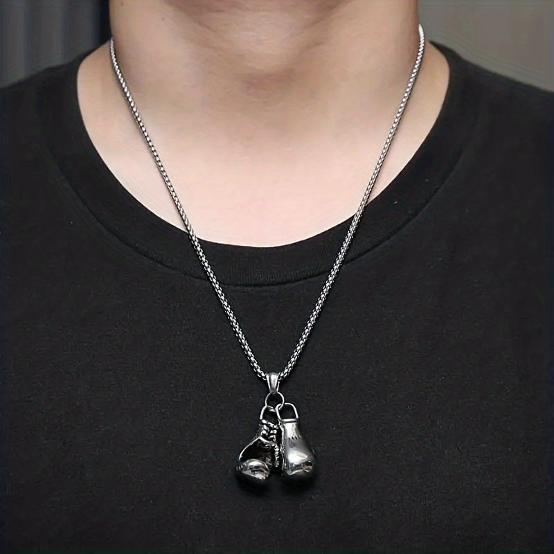 Collier avec pendentif en forme de gants de boxe - Topdecheztop.fr