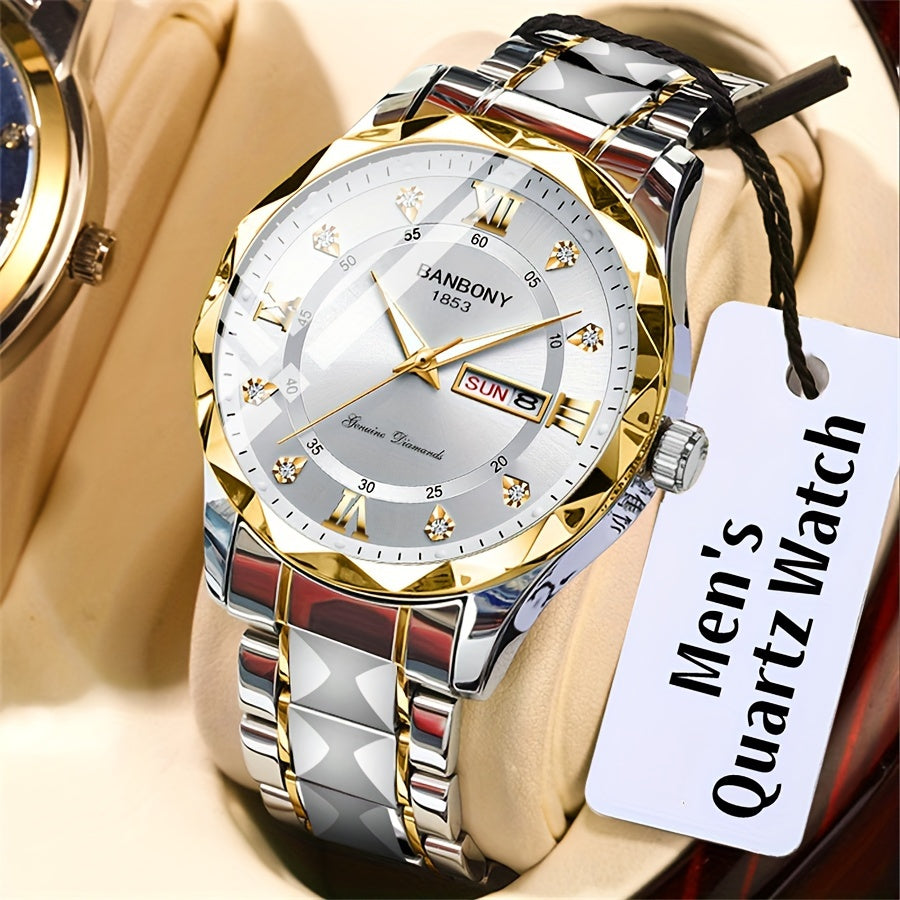 Montre multifonctionnelle pour homme avec bracelet en acier inoxydable - Topdecheztop.fr