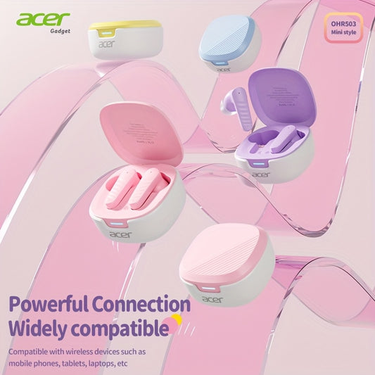 Écouteurs intra-auriculaires sans fil Acer avec chargement USB-C, son stéréo