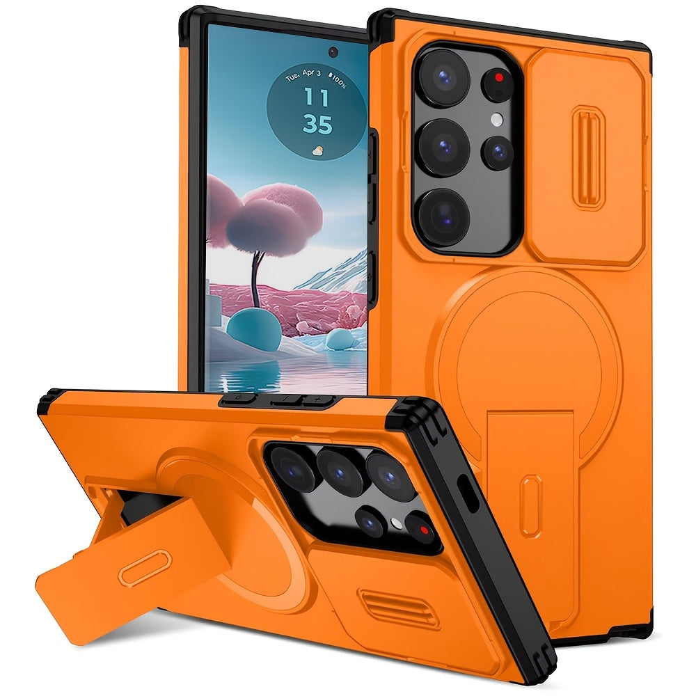 Coque rigide de protection antichoc renforcée avec support pour Galaxy S25 Ultra, S25 Fe, S24 Ultra, S23 Ultra, A17, A16, A56