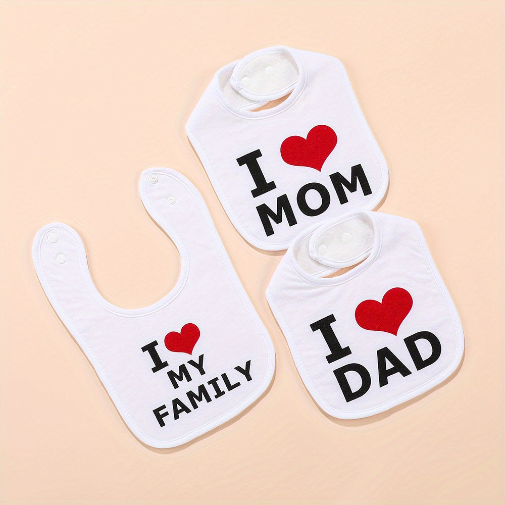3pcs Baby Bibs: Keep Your Little One Clean & Stylish During Teething! - Topdecheztop.fr
