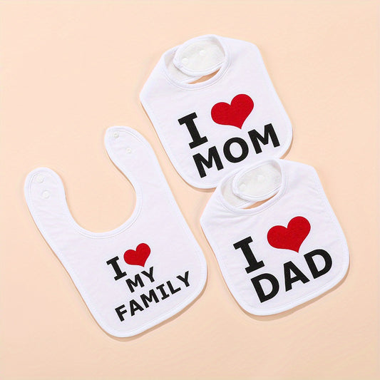 3pcs Baby Bibs: Keep Your Little One Clean & Stylish During Teething! - Topdecheztop.fr