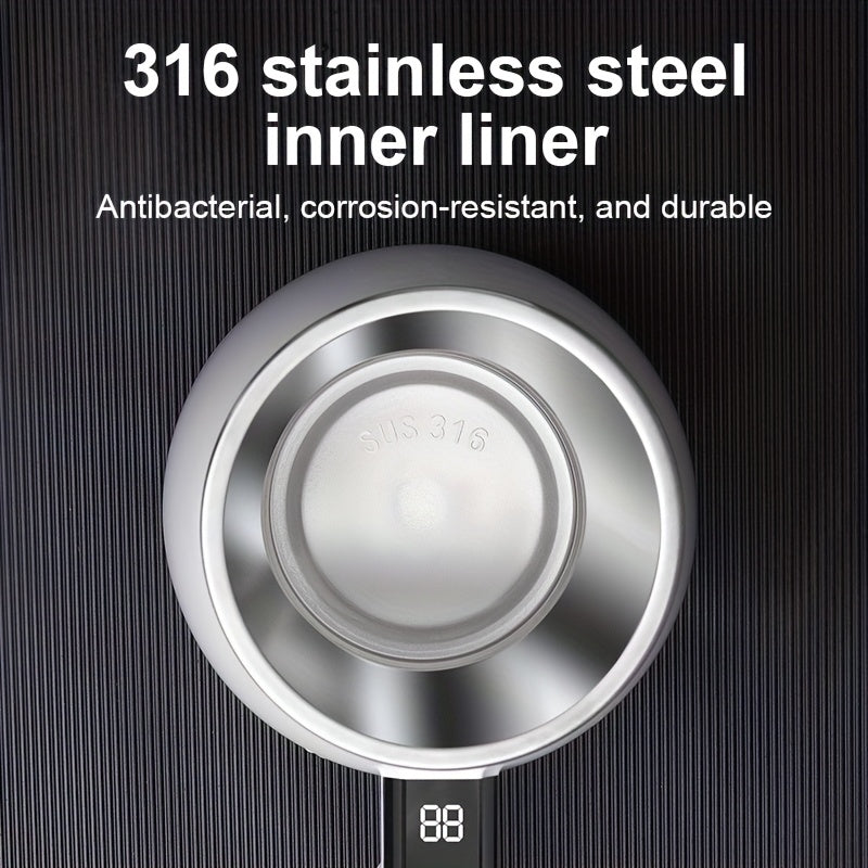 Tasse à mélanger entièrement automatique avec mesure intelligente de la température, en acier inoxydable 316