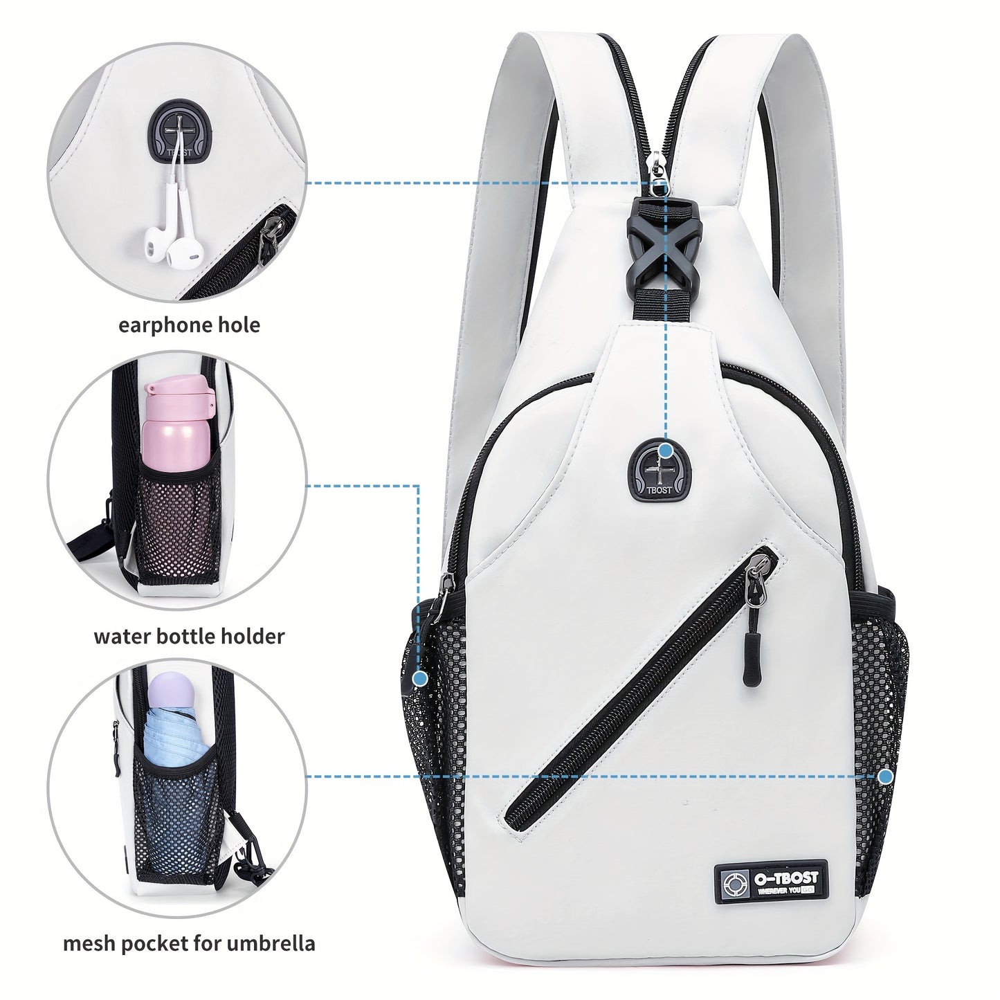 Sac à dos et pochette de téléphone élégants