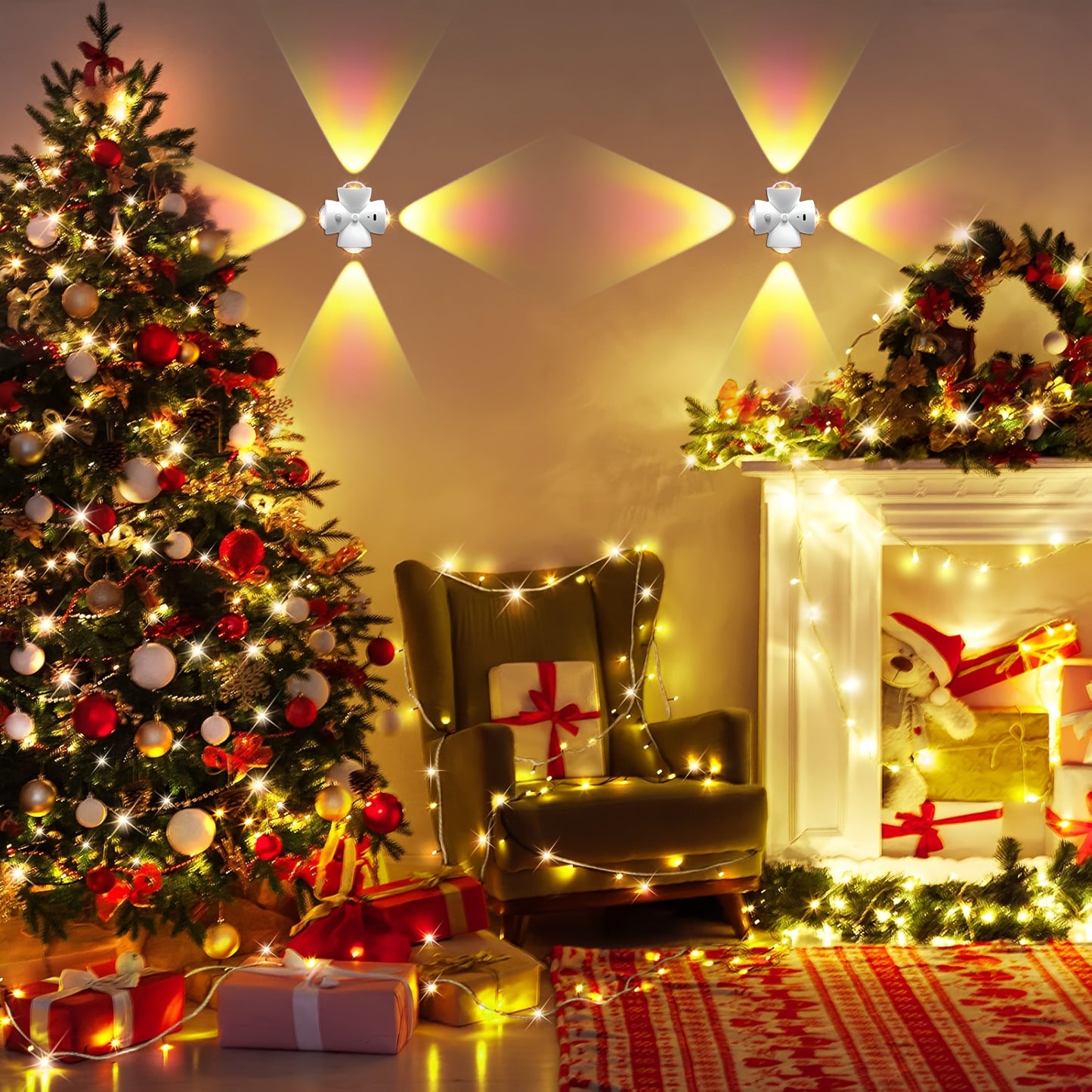 Veilleuses LED intelligentes à détecteur de mouvement USB