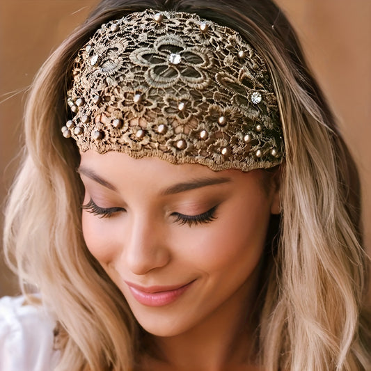 Lot de 3 bandeaux élégants en perles et strass - Accessoires cheveux