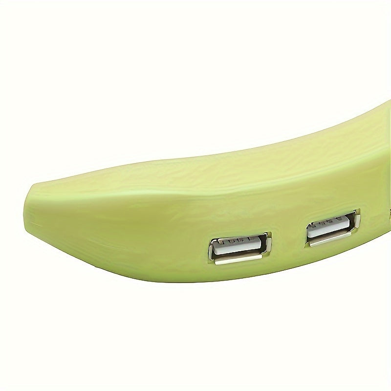 Chargeur  USB 2.0 4 ports en forme de banane, 2 PCS