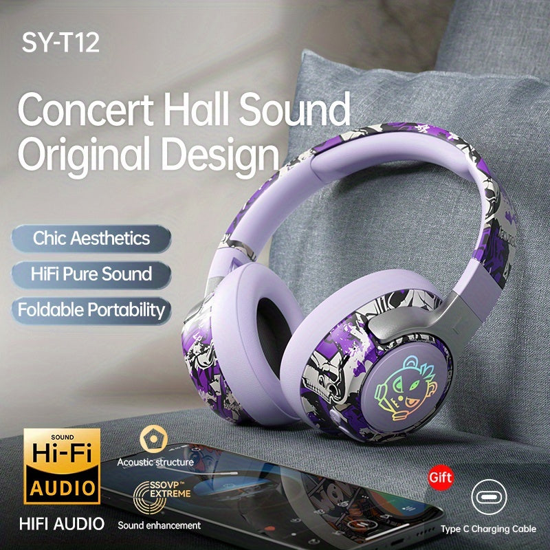 Casque audio circum-aural style graffiti