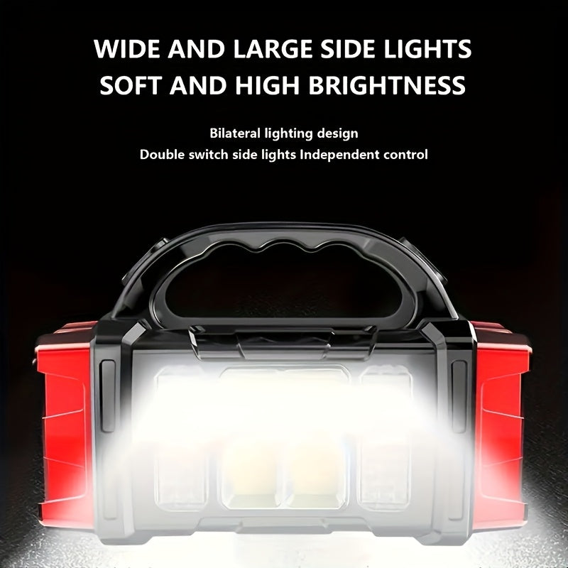 1 pièce Lampe de camping solaire rechargeable, 1 pièce Lampe de camping solaire LED, lampe torche portable et rechargeable lumineuse, convient pour l'extérieur, la randonnée, le camping IP67