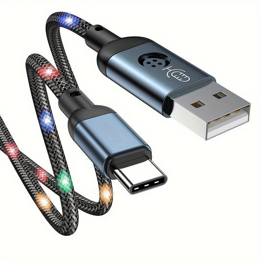 Câble de charge sensible au son, USB vers Type-C - Topdecheztop.fr