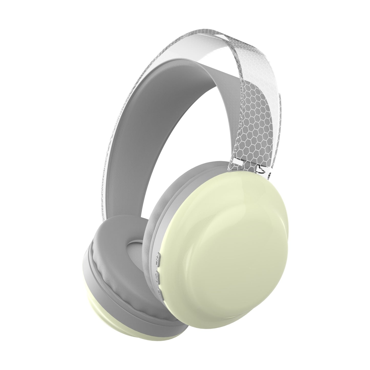 Casque sans fil léger 5.3 + EDR, casque circum-aural sans fil avec micro et lumières