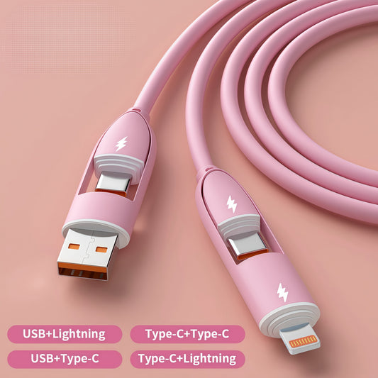 Câble de charge ultra-rapide 4 en 1, 66 W