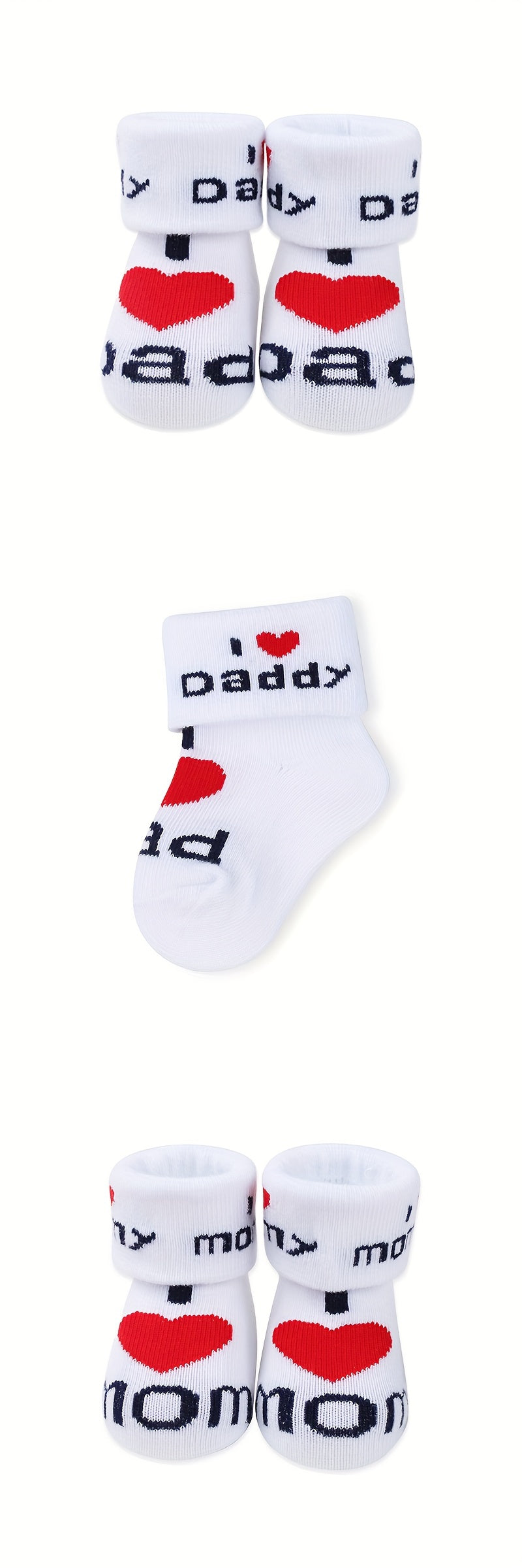 6 paires de chaussettes tricotées mignonnes pour nouveau-né, imprimées - Topdecheztop.fr