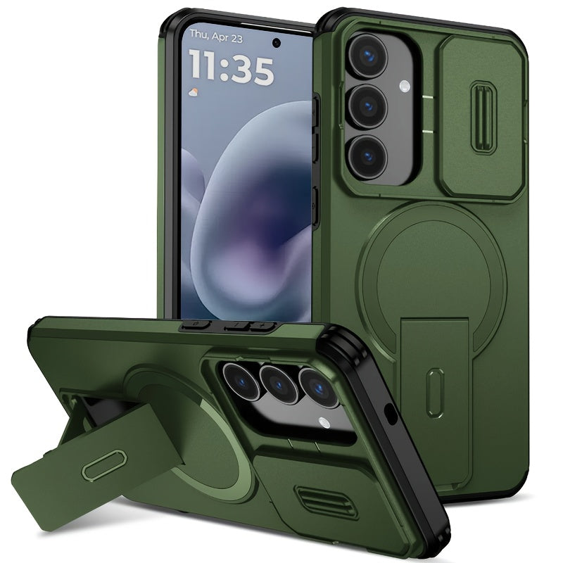 Coque rigide de protection antichoc renforcée avec support pour Galaxy S25 Ultra, S25 Fe, S24 Ultra, S23 Ultra, A17, A16, A56