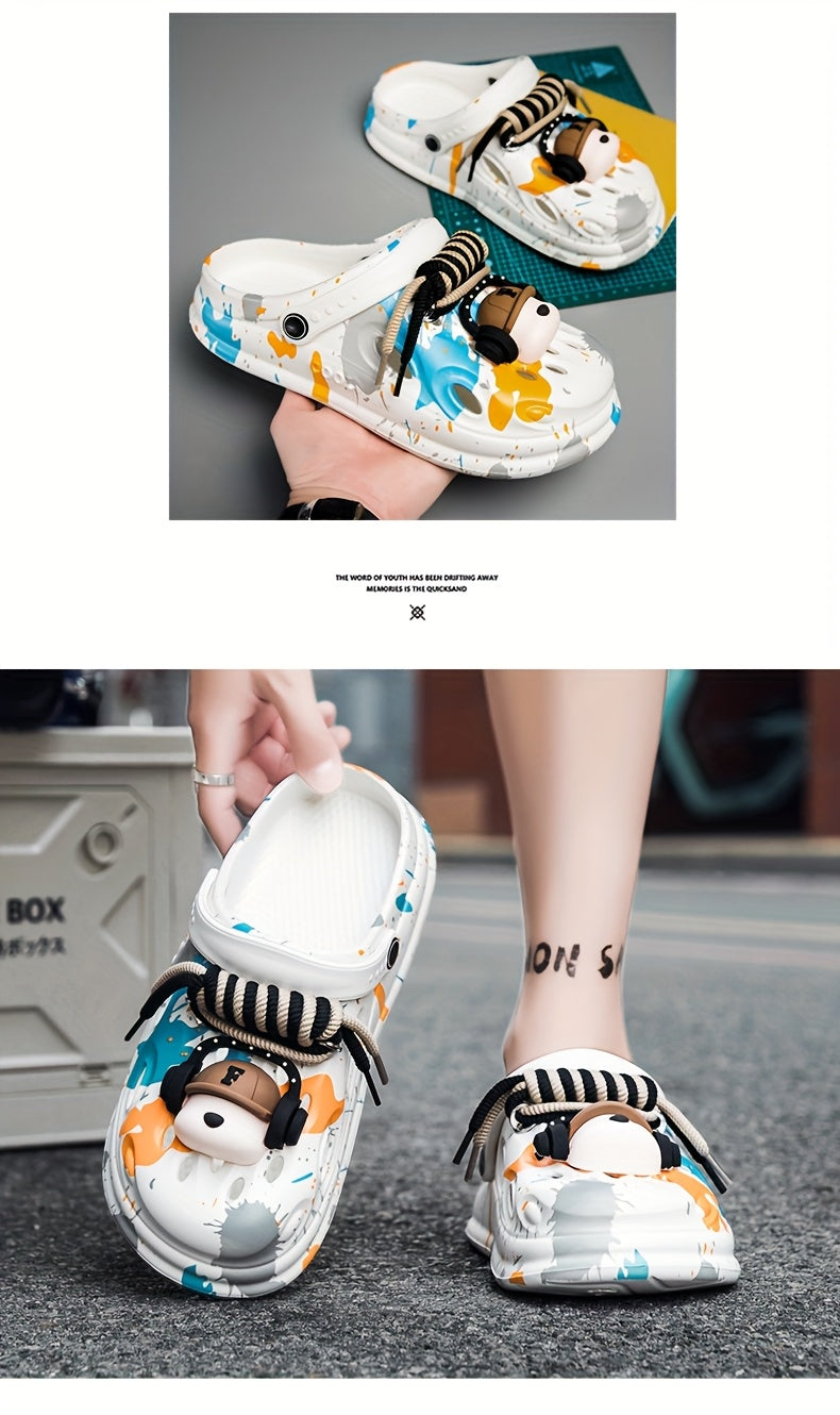 Sabots pour hommes/femmes à semelles épaisses , doux et confortables pour les loisirs de plein air, antidérapants et durables.