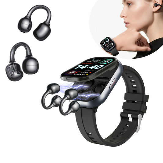 Montre connectée avec écouteurs à conduction osseuse