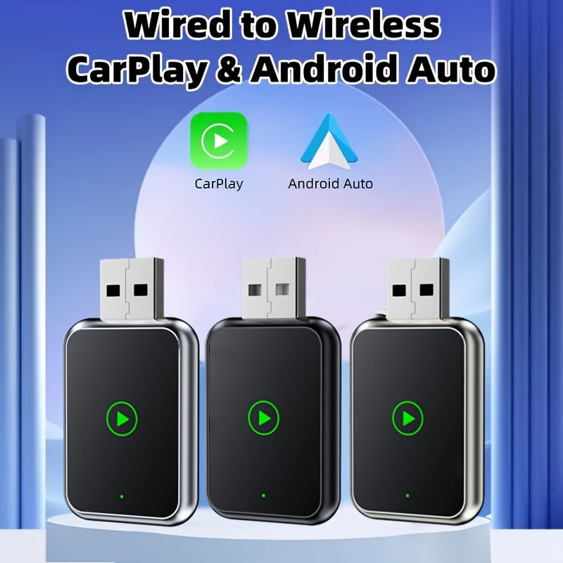 Adaptateur CarPlay sans fil 2 en 1, interface USB - Topdecheztop.fr