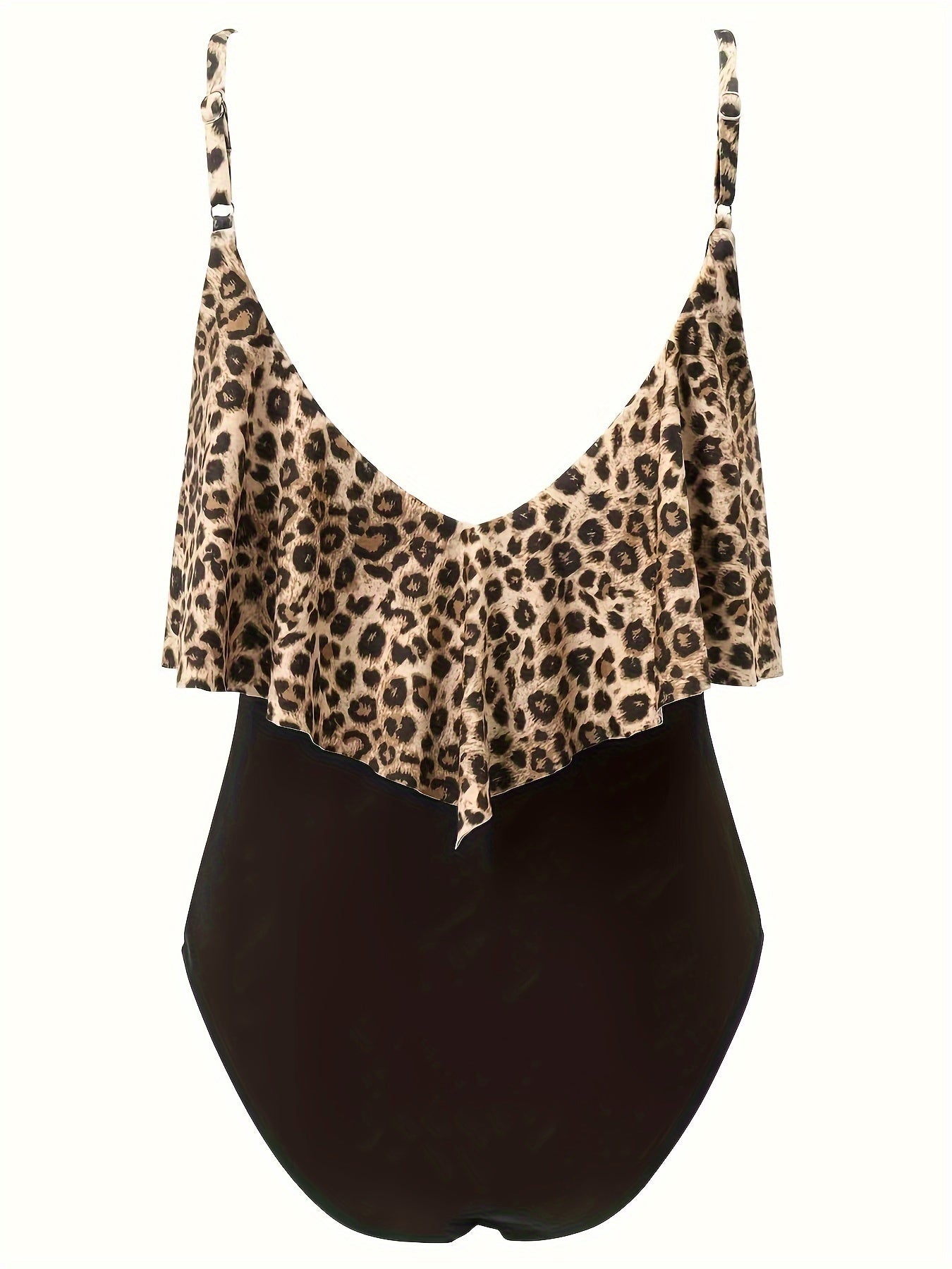 Maillot de bain une pièce à imprimé léopard