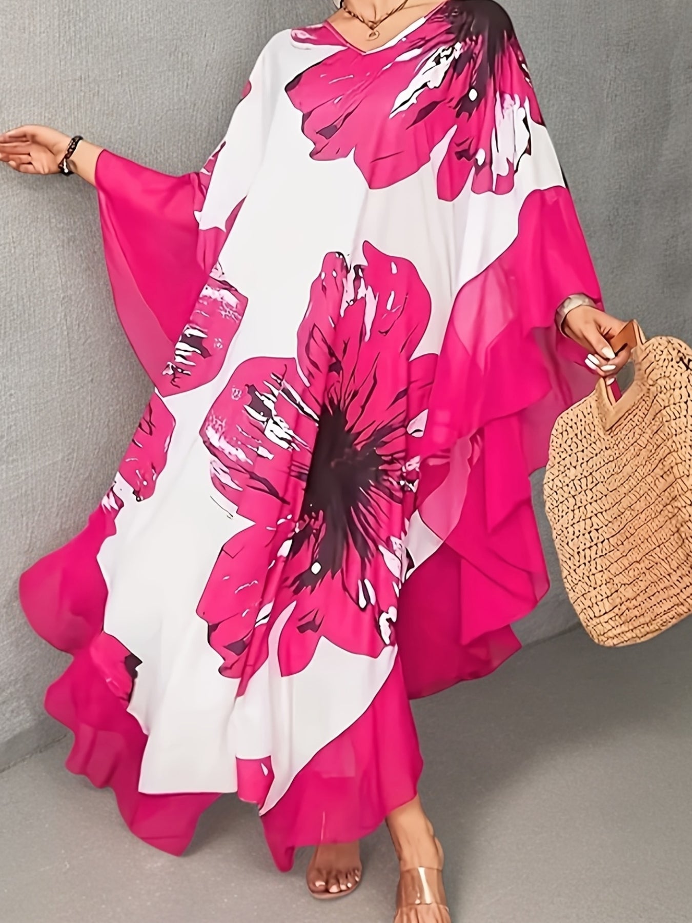 Grandes Tailles - Robe longue ample et élégante pour femmes