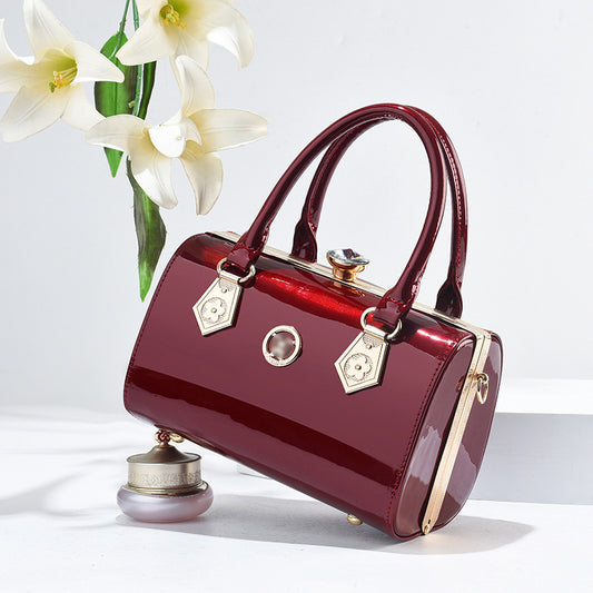 Sac à bandoulière tendance en cuir brillant pour femme - Topdecheztop.fr