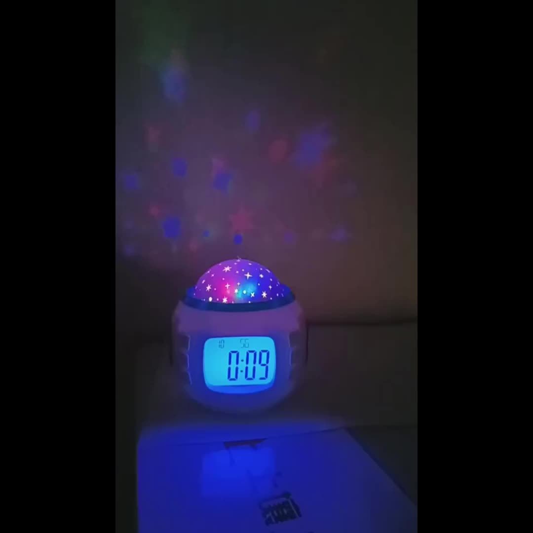 Réveil projecteur de ciel étoilé transformant votre espace en dôme céleste captivant