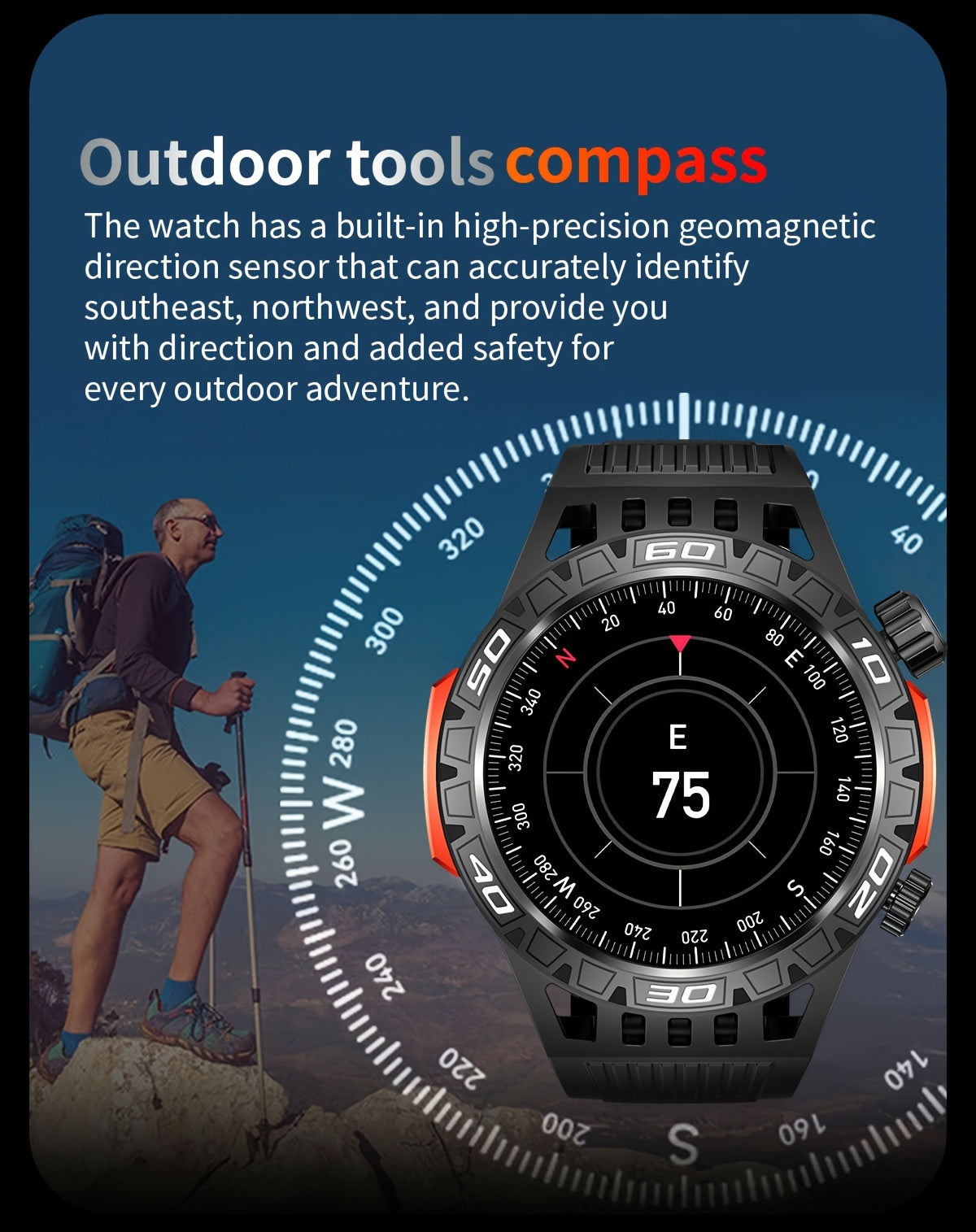 Montres connectées avec lampe de poche