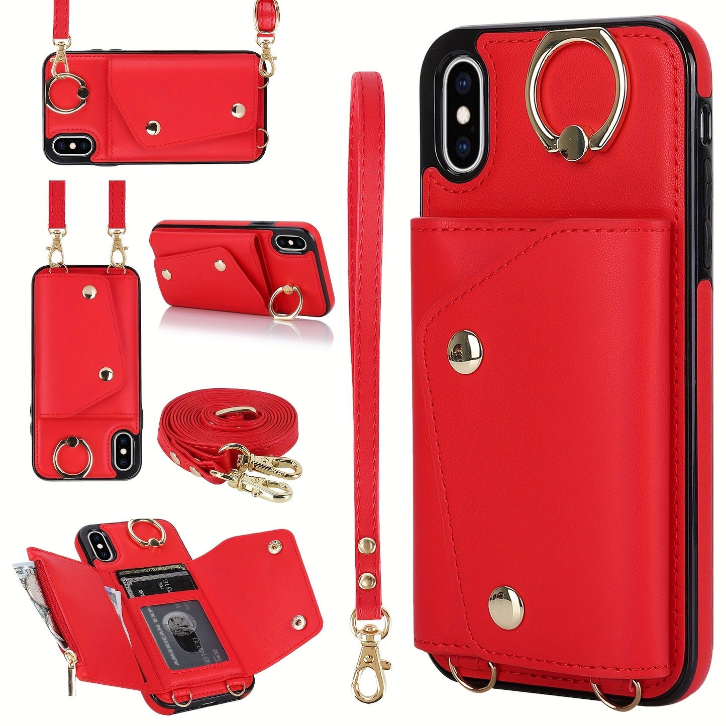 Etui portefeuille bandoulière pour femme est compatible avec les iPhone