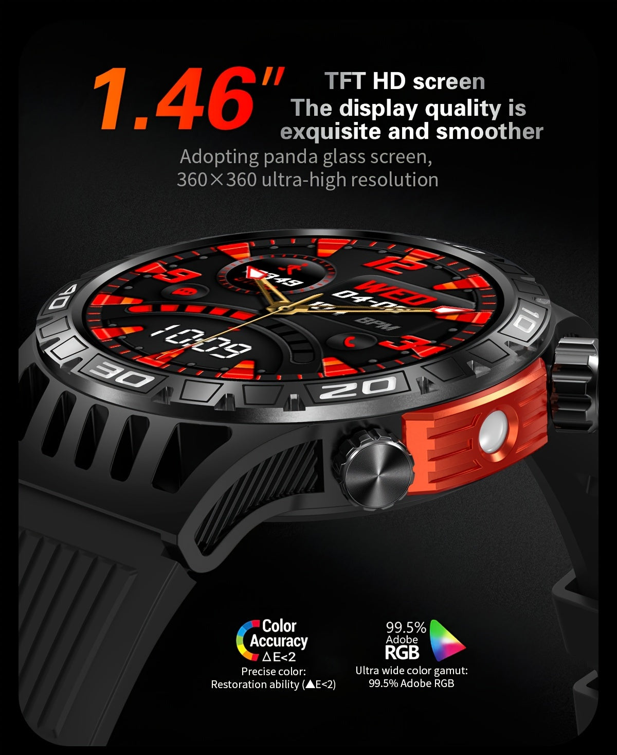 Montres connectées avec lampe de poche