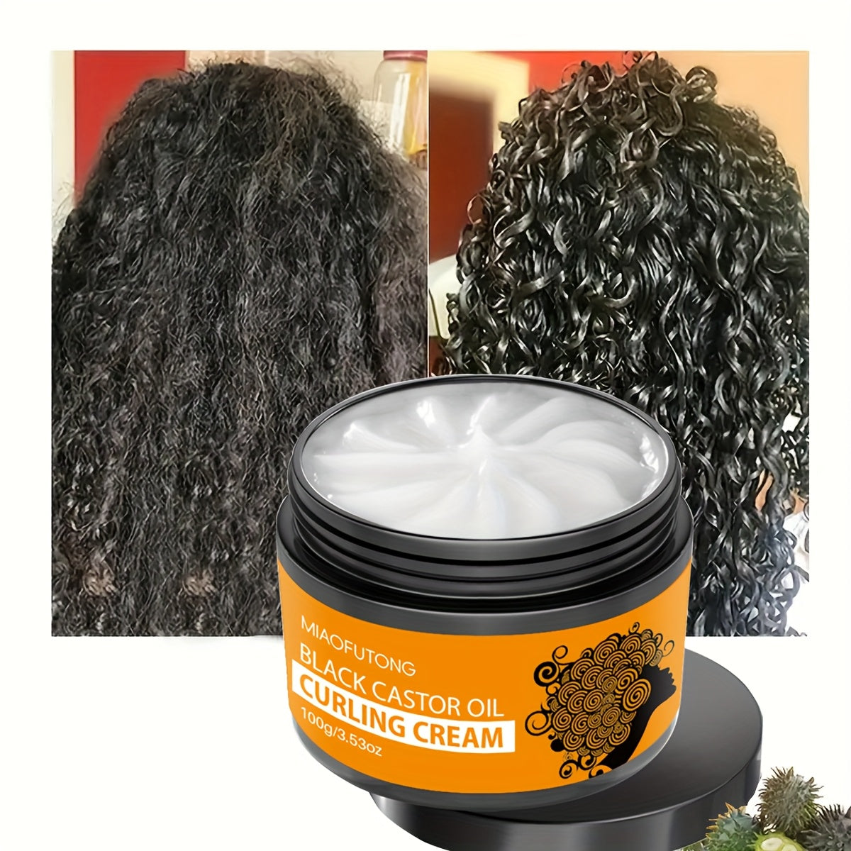 Crème Coiffante Élastique pour Cheveux Bouclés