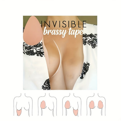 Soutien-gorge invisible réutilisable à coller