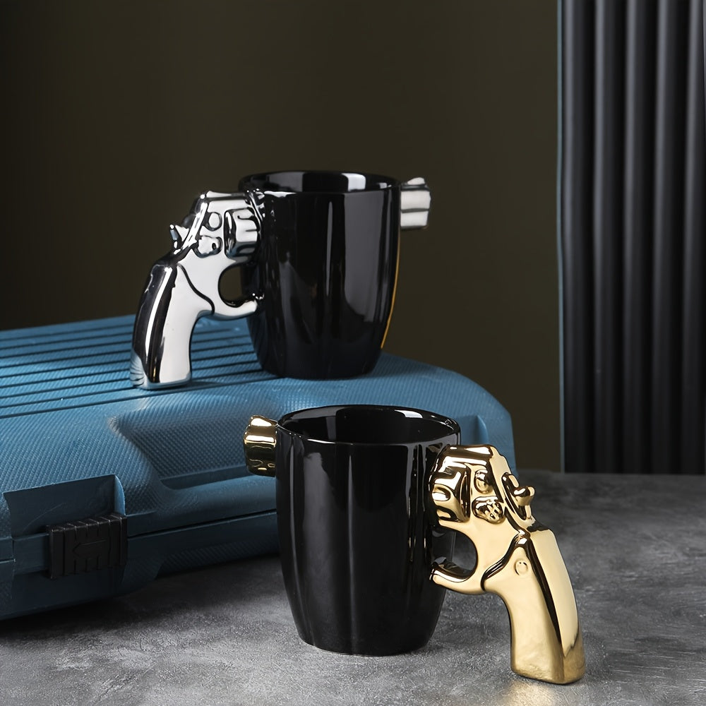 Mug en céramique en forme de pistolet (1 pièce)