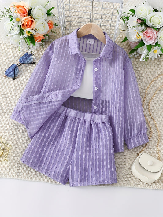 Ensemble trois pièces pour fille - Topdecheztop.fr