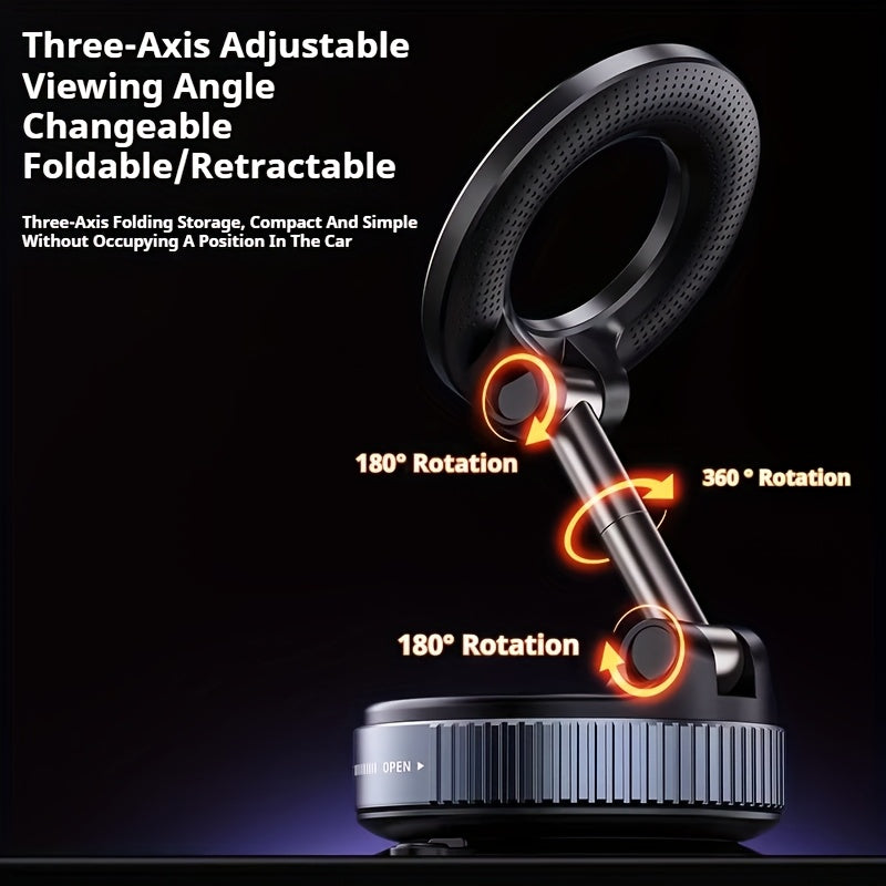 Support de téléphone magnétique pliable super résistant pour voiture