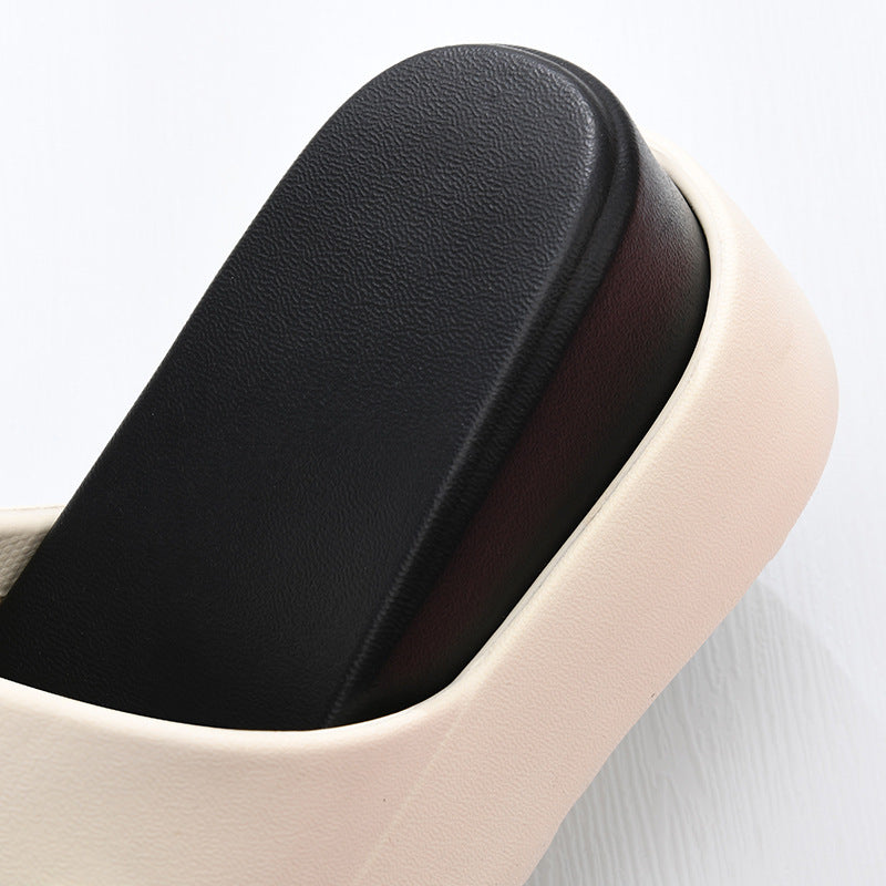 Pantoufles intérieures à semelle épaisse rehaussante