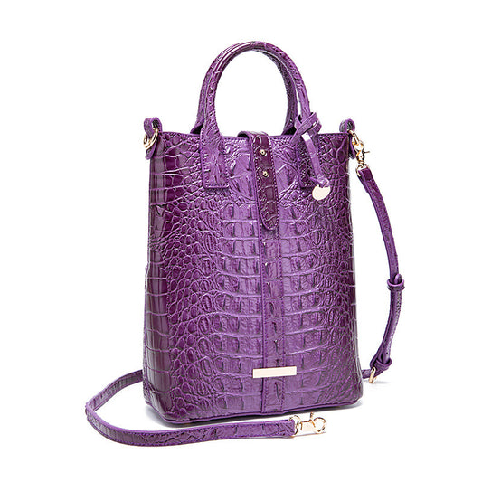 Sac à bandoulière rétro multicolore à motif crocodile - Topdecheztop.fr