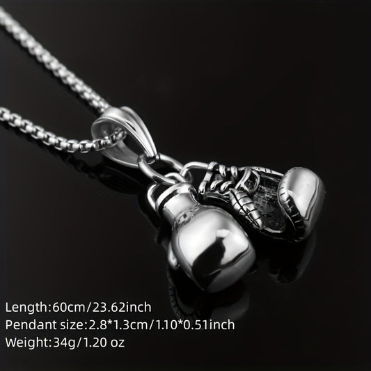 Collier avec pendentif en forme de gants de boxe - Topdecheztop.fr