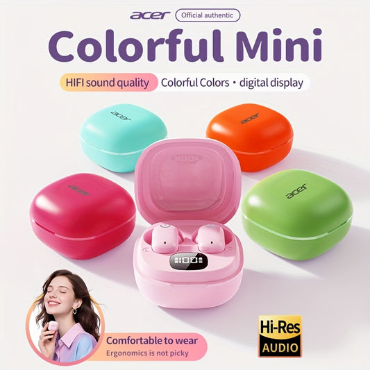 Écouteurs sans fil Acer, semi-intra-auriculaires à réduction de bruit