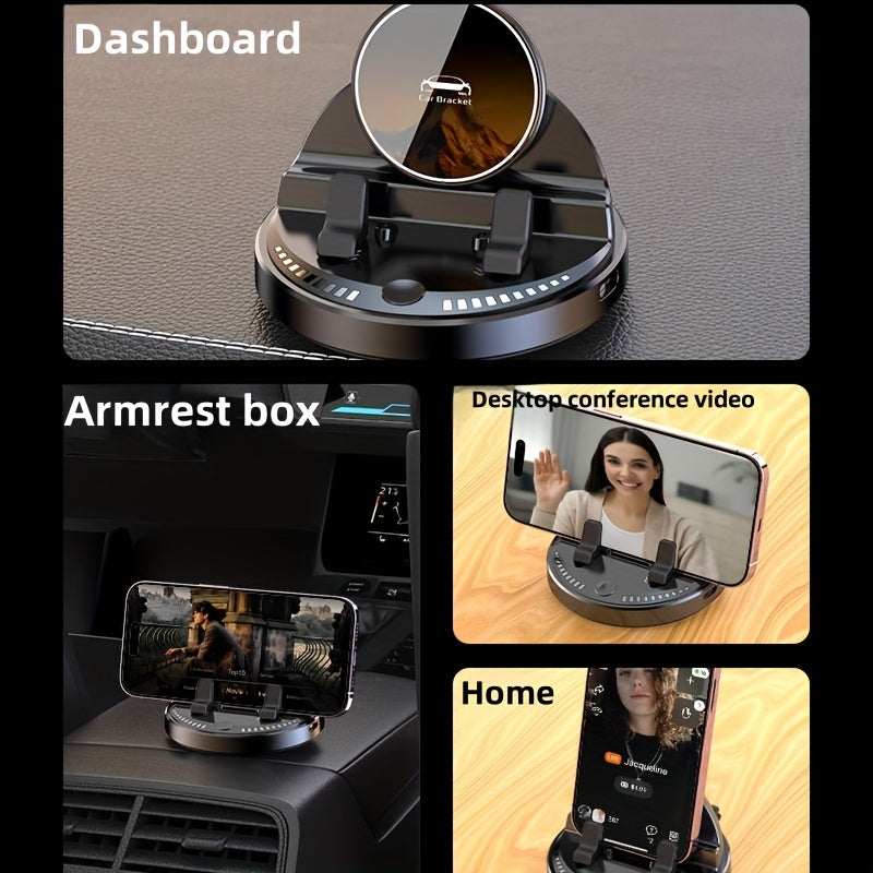 Support de téléphone à charge rapide sans fil 15 W, support de voiture