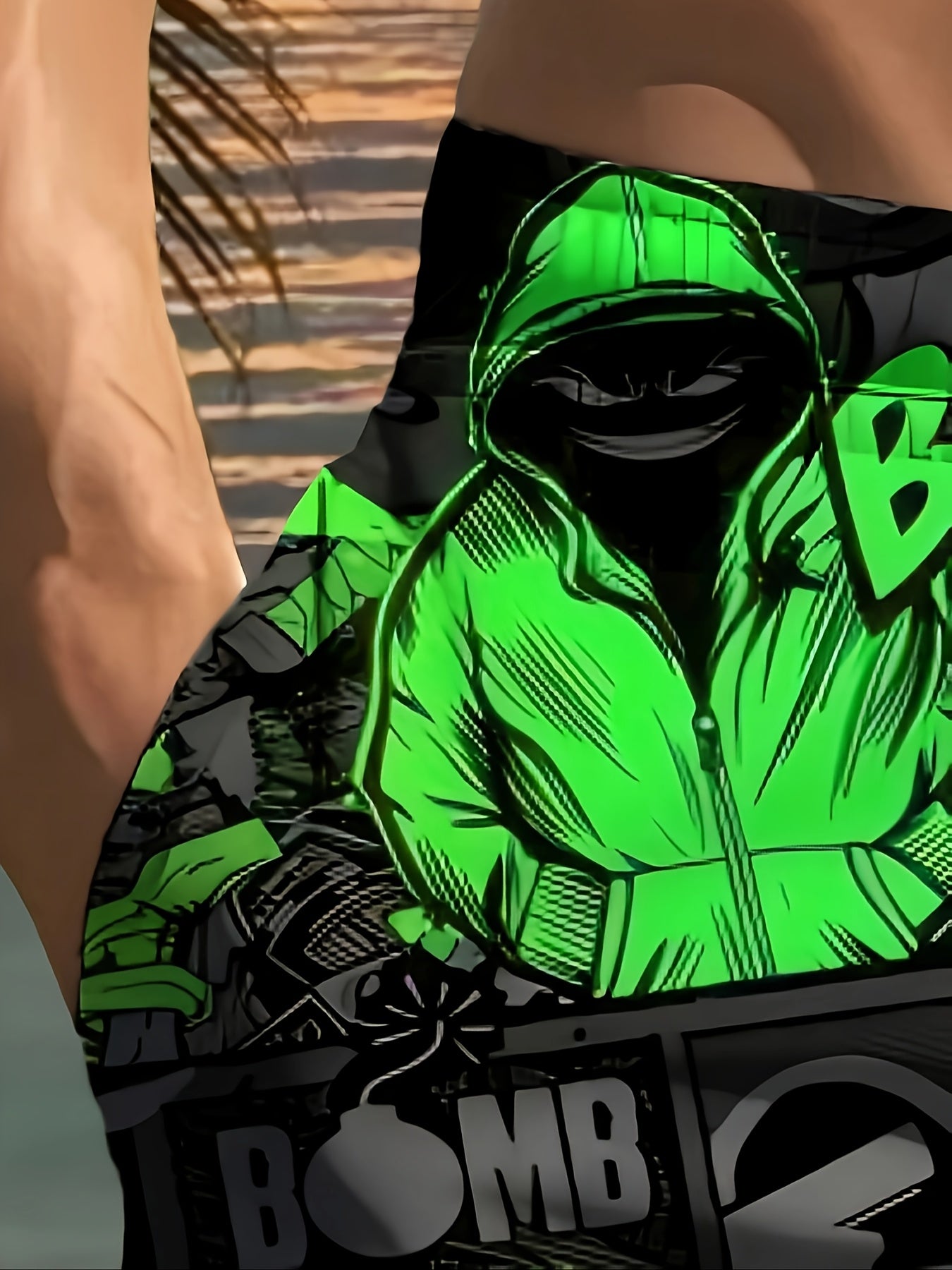 Short de plage imprimé pour homme, style hip-hop, imprimé 3D