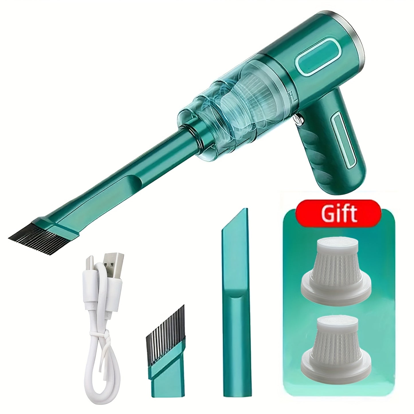 Version améliorée, aspirateur portable sans fil à aspiration cyclonique