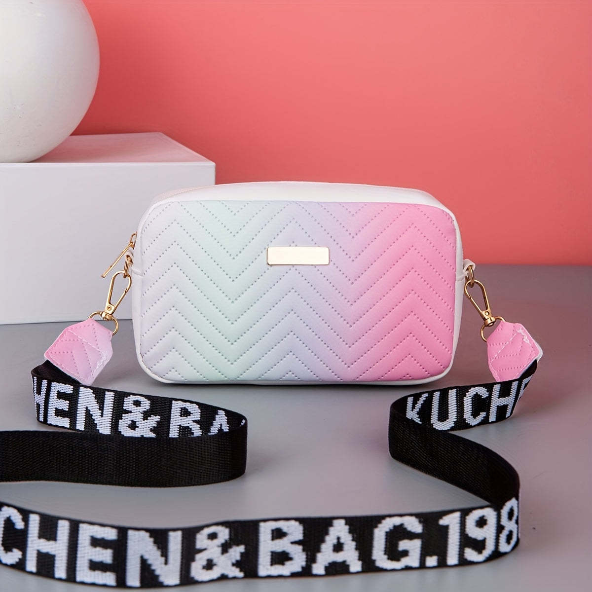 Sac bandoulière matelassé dégradé tendance - Topdecheztop.fr