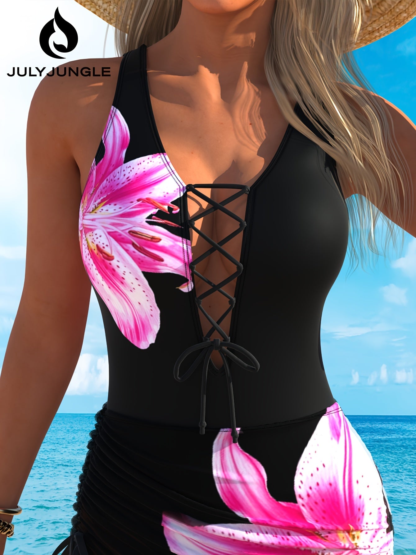 Maillot de bain une pièce ,  Élégance pour la plage